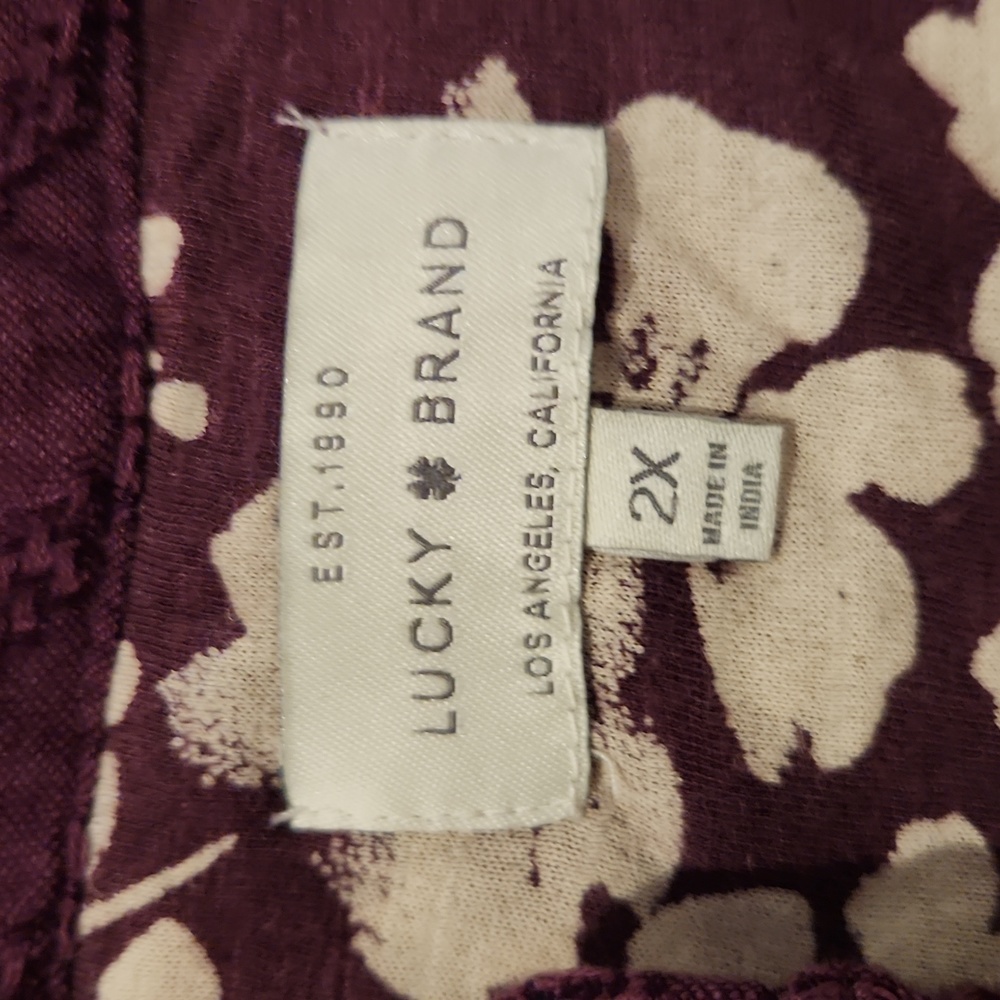 Lucky Brand Plus Size blouse size 2X - Picture 2 of 9